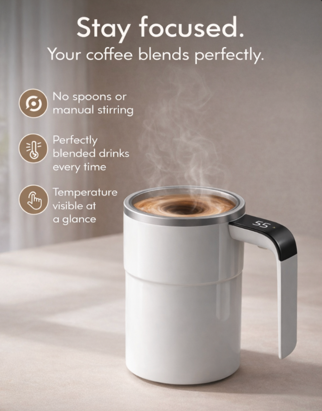 StirSense™ Smart Coffee Mug