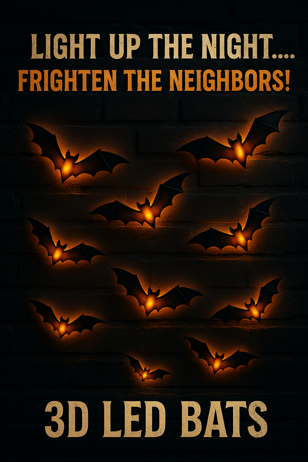 Glow-in-the-Dark Bat Decor