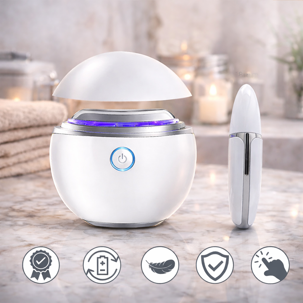 Red light therapy facial device - RevivePro for daily skincare routine
