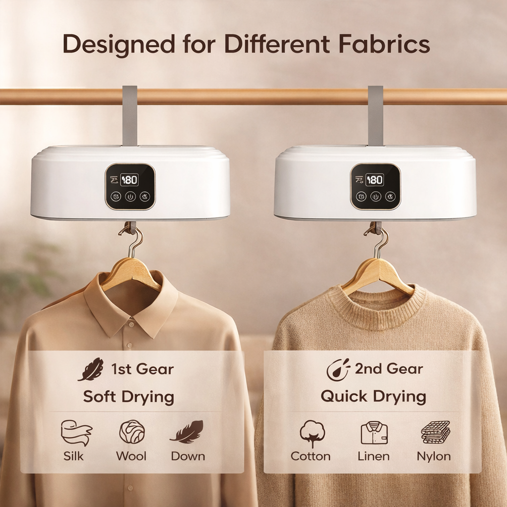 Portable travel clothes dryer - convenient solution for fresh clothes on trips