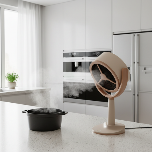 Kitchen setting with your range hood